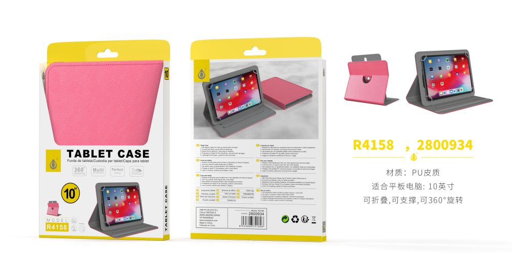 R4158 RS Funda universal  Portable para Tablet 10 pulgada Rosa