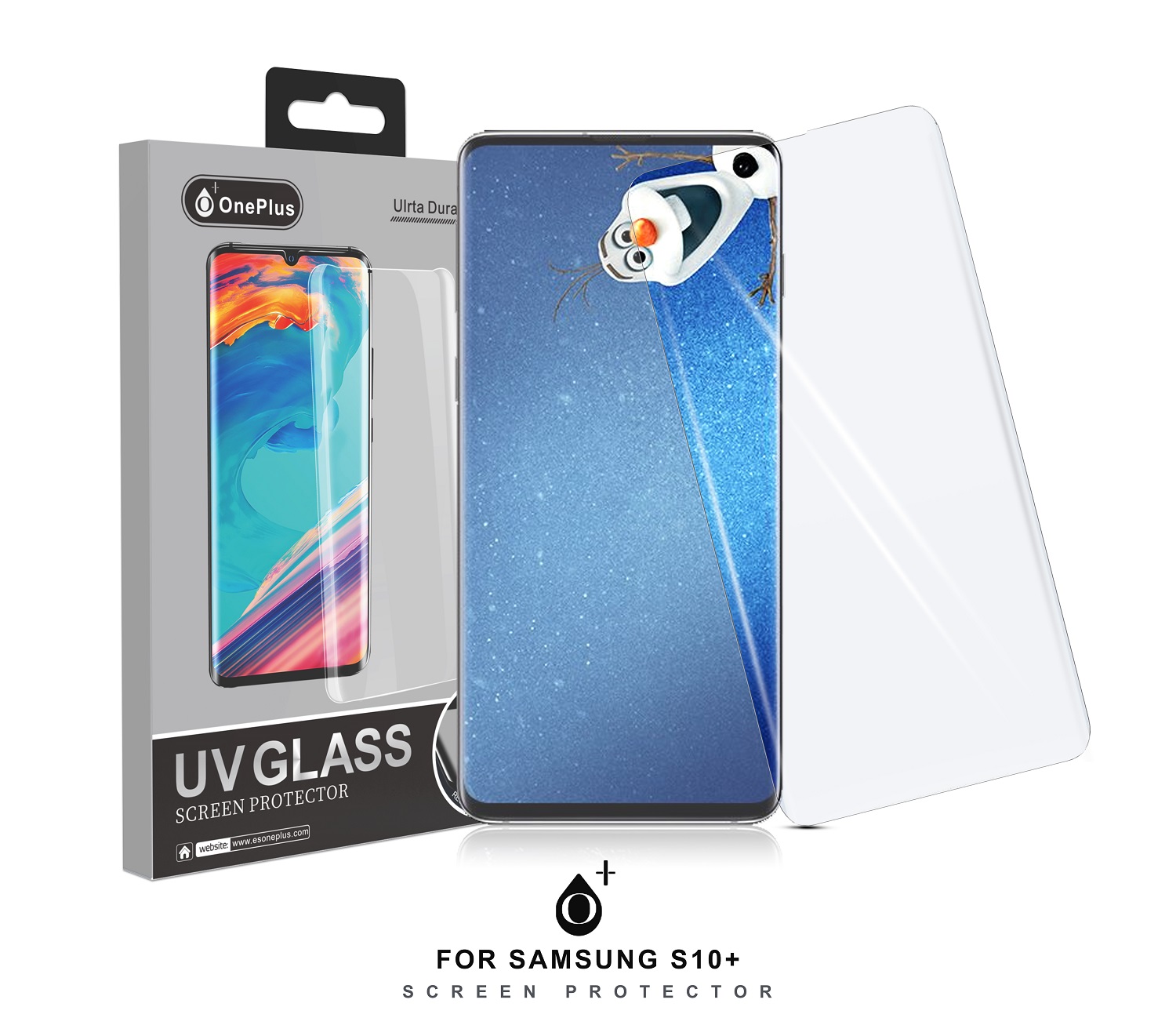 UV SA S10 Plus Protector de Pantalla de Cristal Templado UV para Samsung S10 Plus