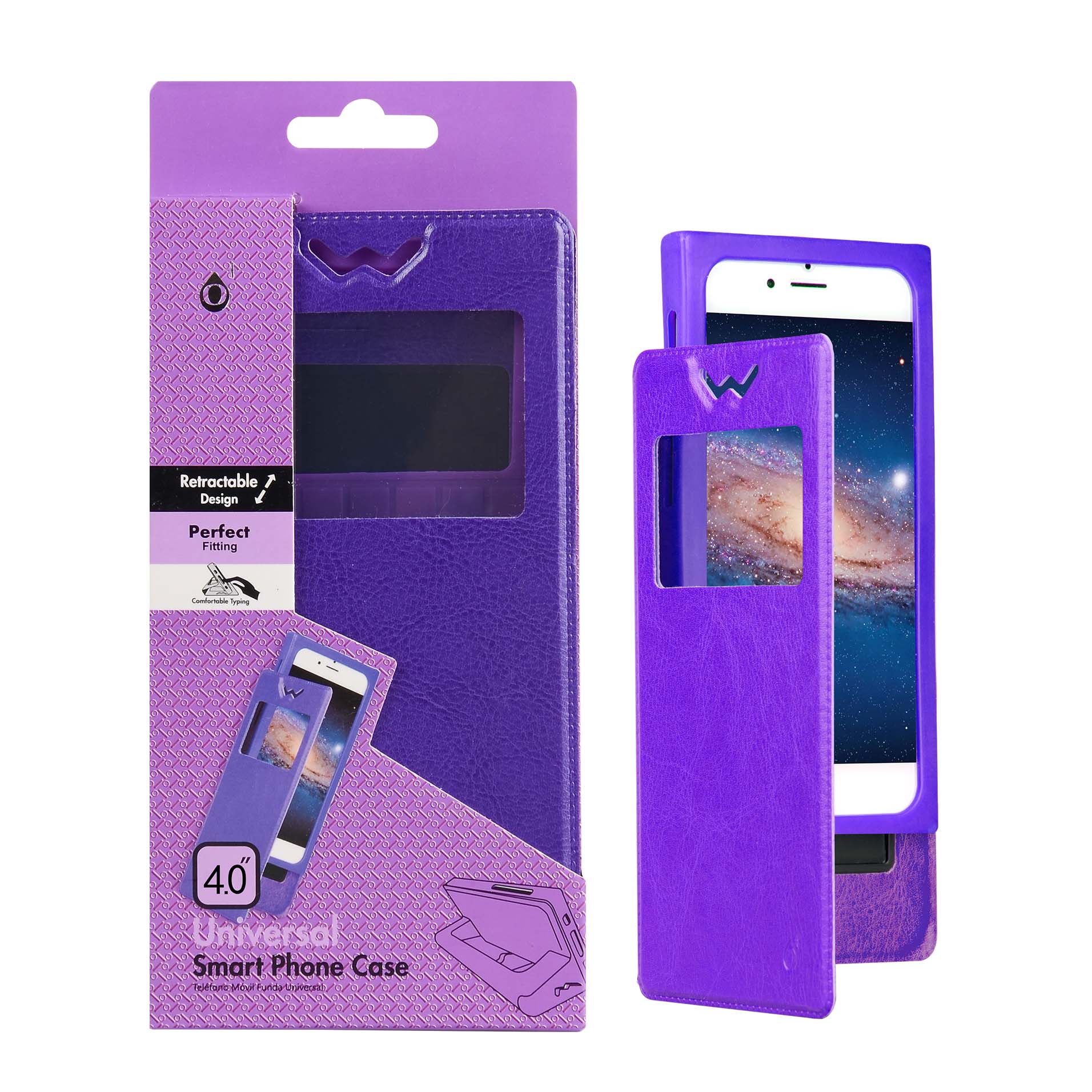 201609022 TY 4,3-MO-Funda Universal 4.3'' para movil Morado