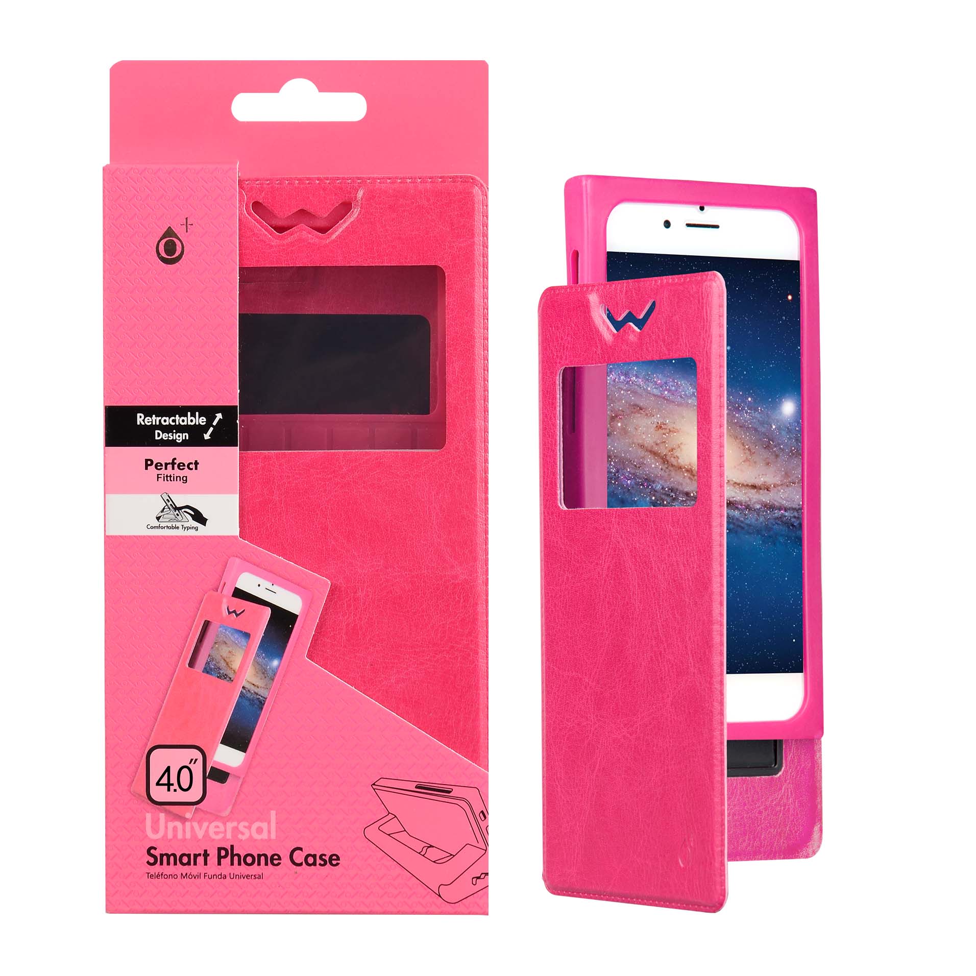 201609022 TY 4,3-RO-Funda Universal 4.3'' para movil Rosa