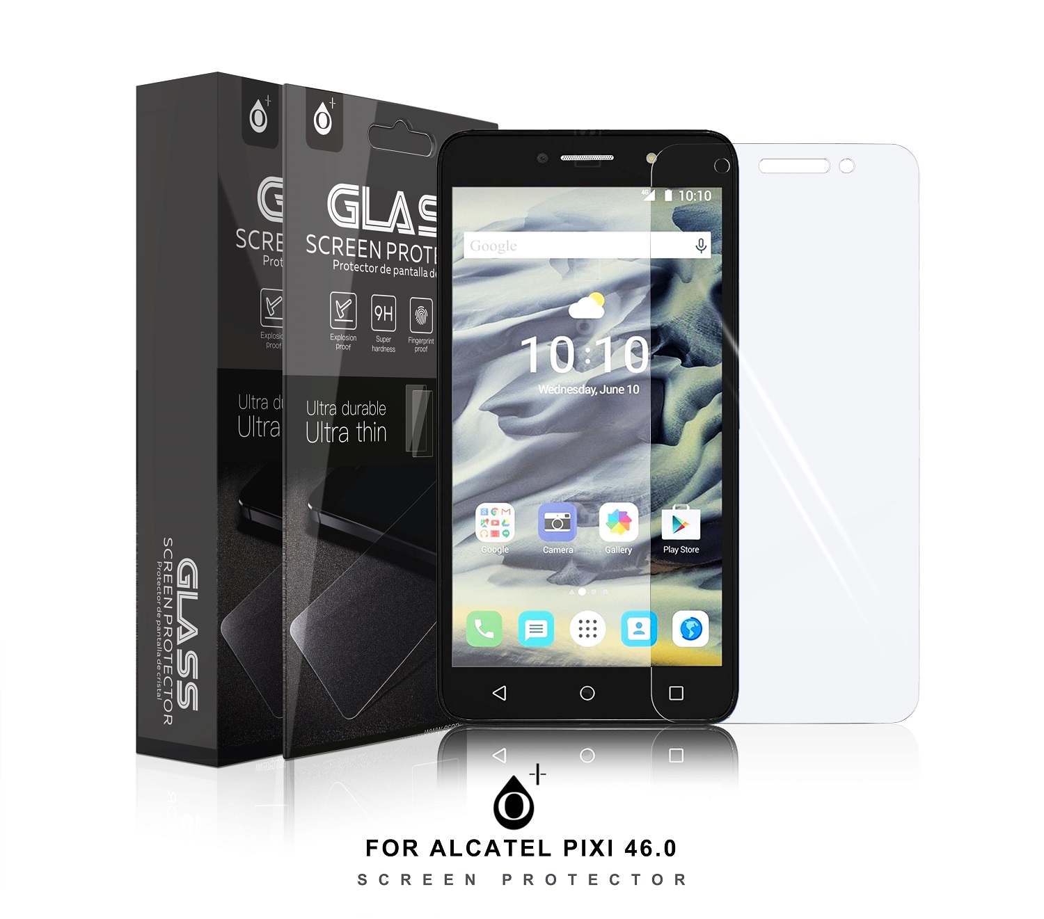 AL-Pixi4 6,0 Protector de Pantalla Cristal para Alcatel Pixi4 6,0