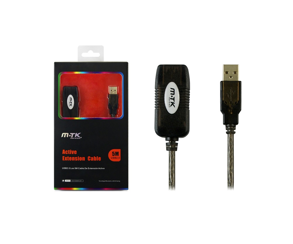 CABLE USB A/M CON AMPLIFICADOR PROLARGADO 5M