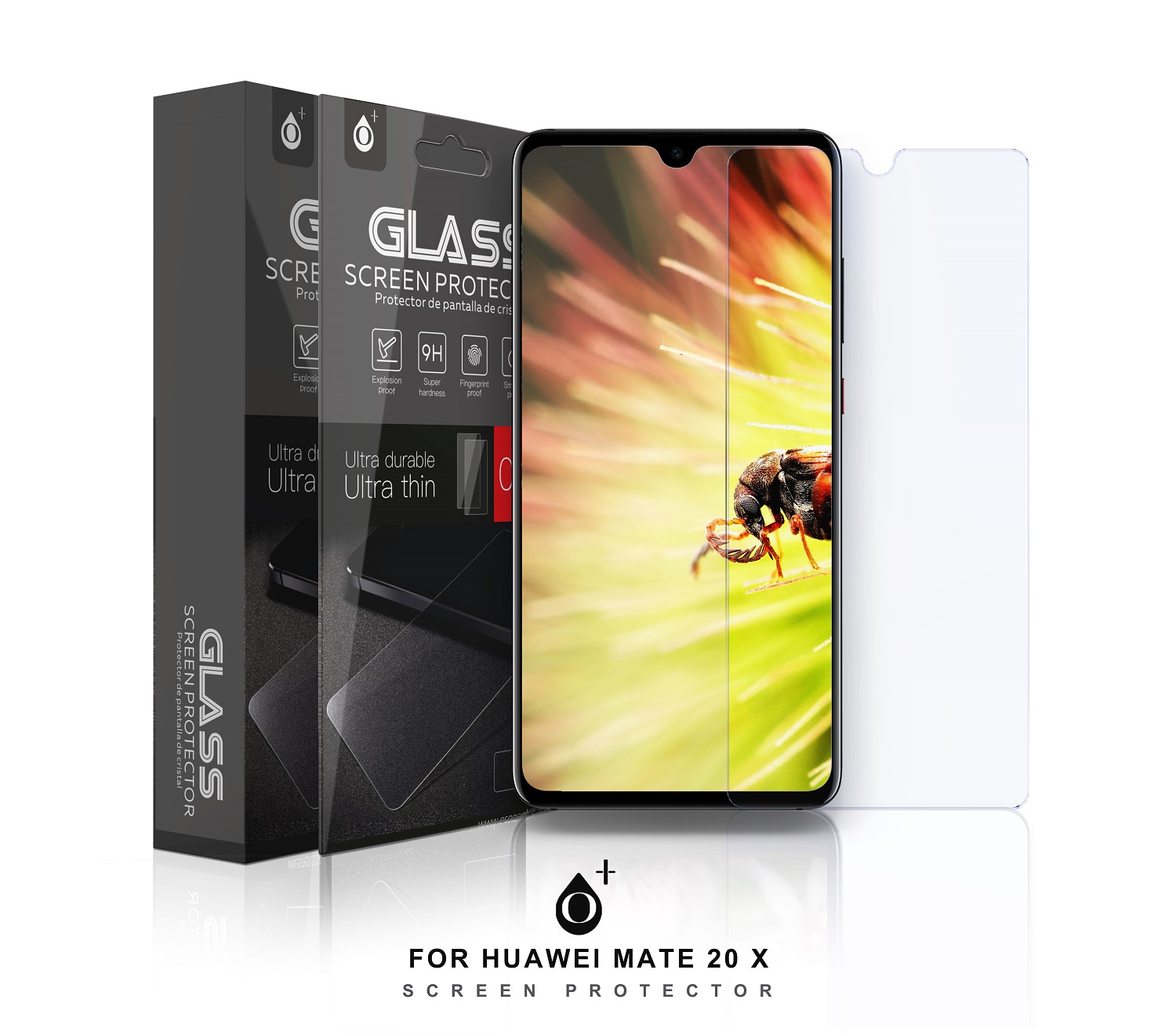 HW MATE 20X Protector de Pantalla Cristal para Huawei MATE 20X