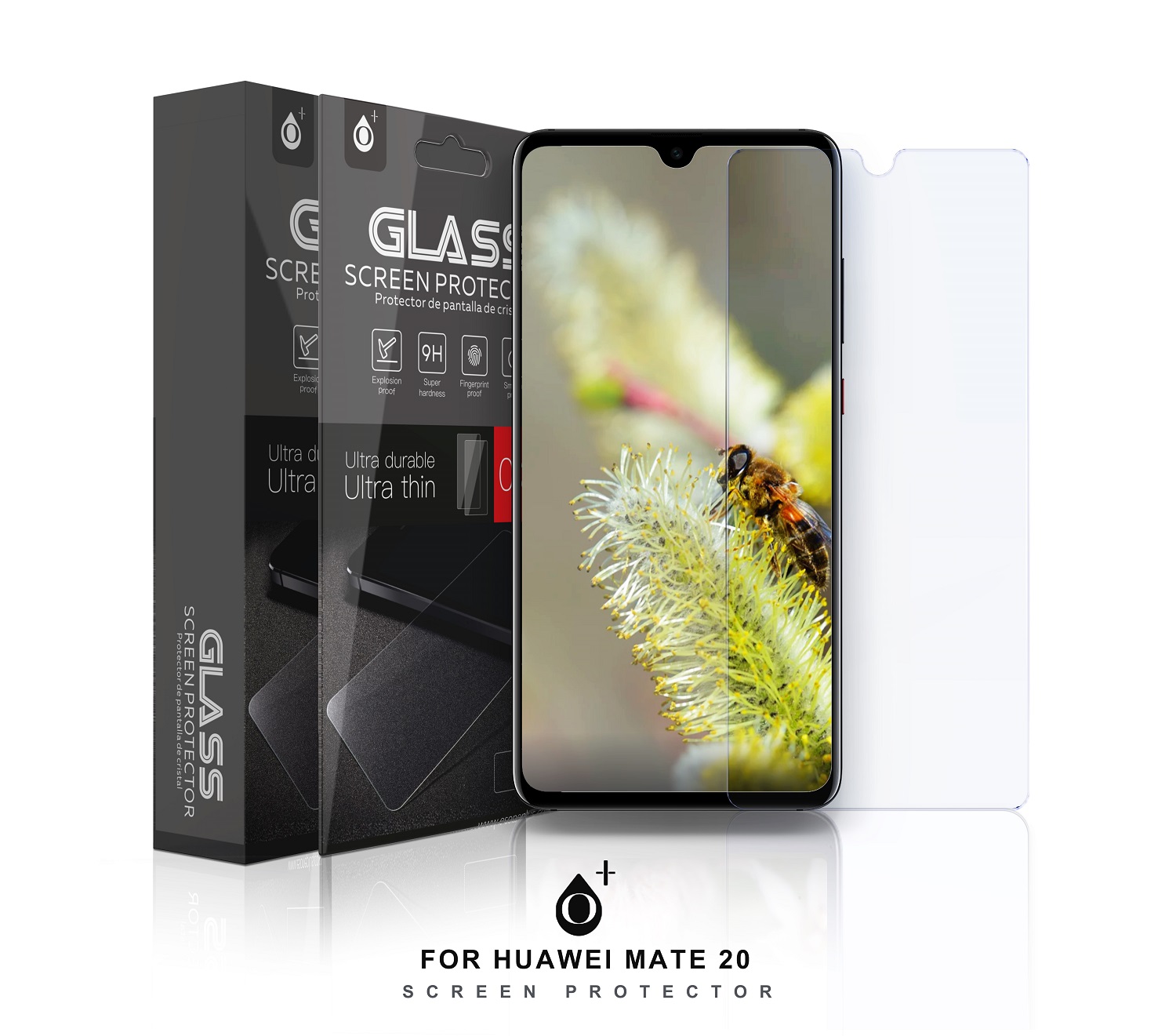 HW Mate 20  Protector de Pantalla Cristal para Huawei Mate 20