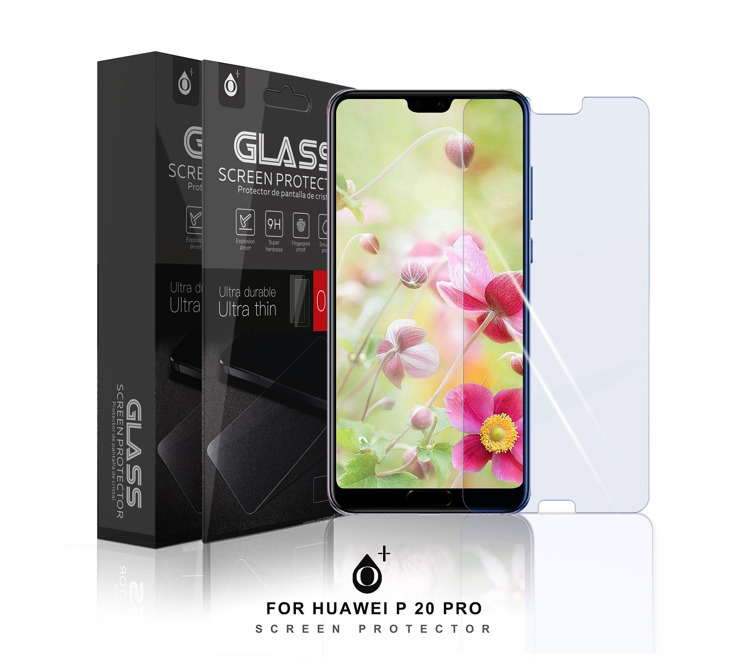 HW P20 Pro Protector de Pantalla Cristal para Huawei P20 Pro