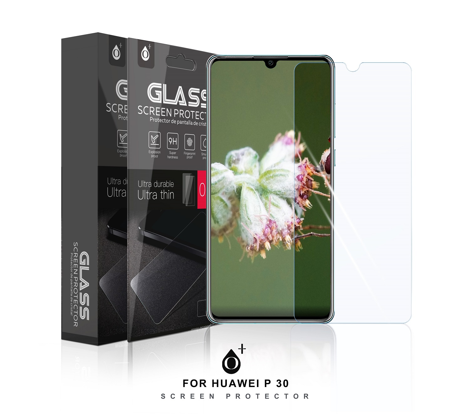 HW P30 Protector de Pantalla de Cristal para Huawei P30