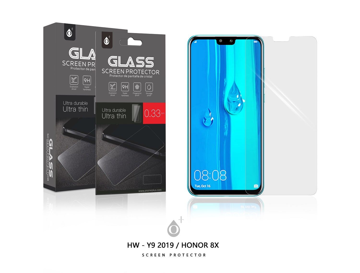 HW Y9 2019/ HONOR 8X PROTECTOR DE PANTALLA DE CRISTAL PARA HUAWEI Y9 2019/HONOR 8X