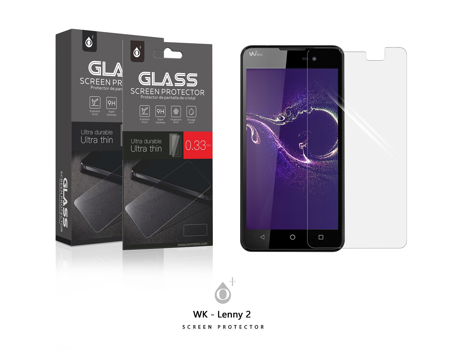 WK-Lenny 2 Protector de Pantalla Cristal para Wiko Lenny 2