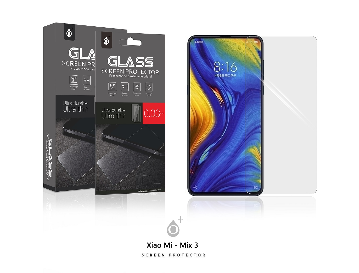 XM MIX 3 Protector de Pantalla Cristal para XiaoMi Mix 3