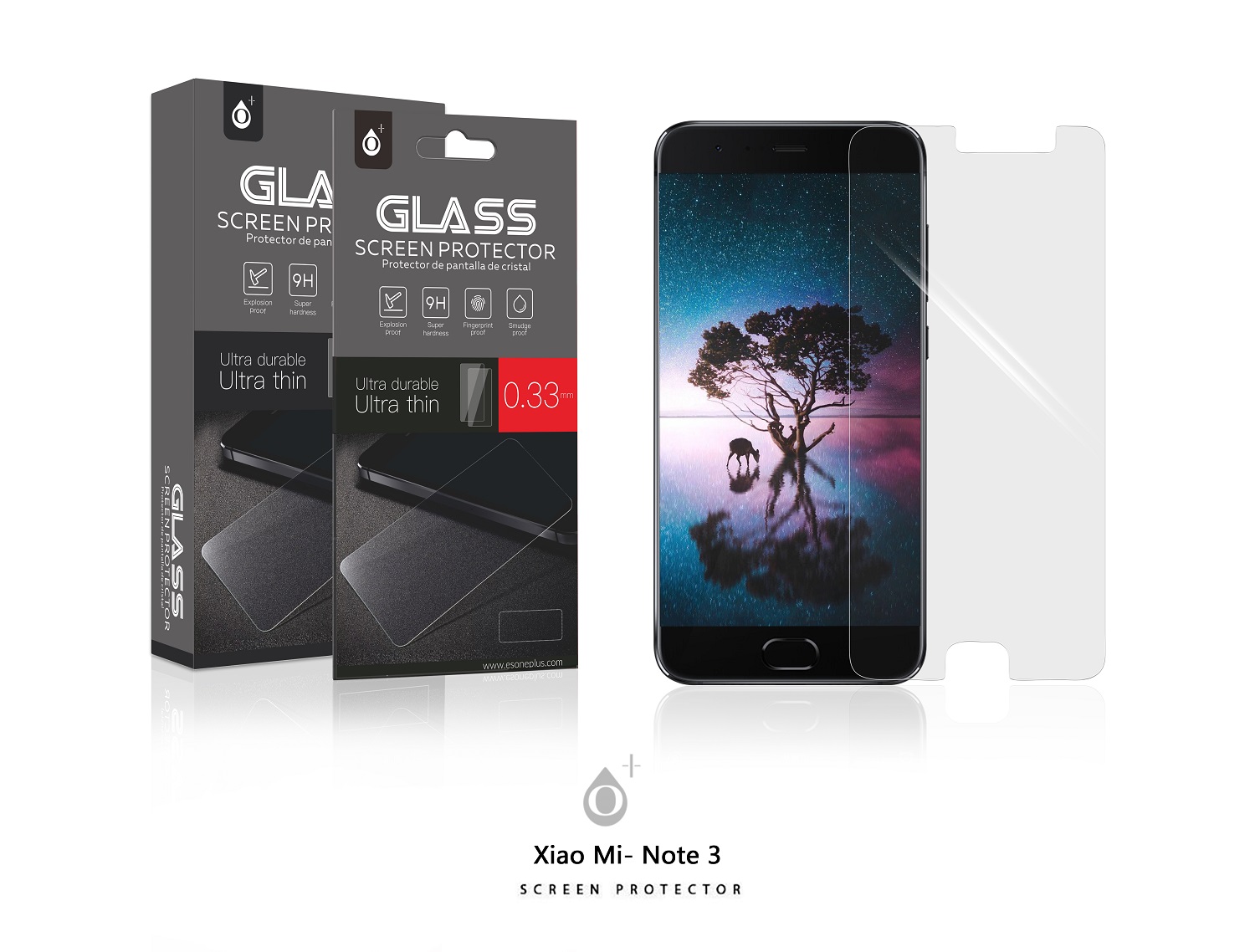 XM Note 3 Protector de Pantalla Cristal para Xiaomi Note 3